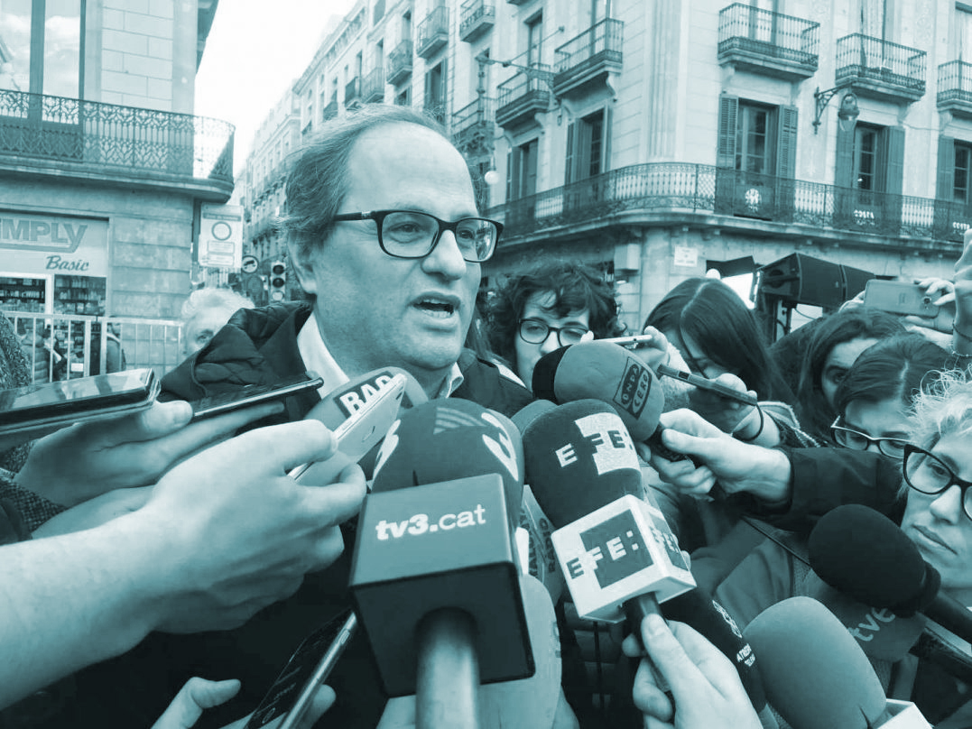 Quim Torra, ex presidente de Omnium Cultural y candidato a la Generalitat elegido por Puigdemont.