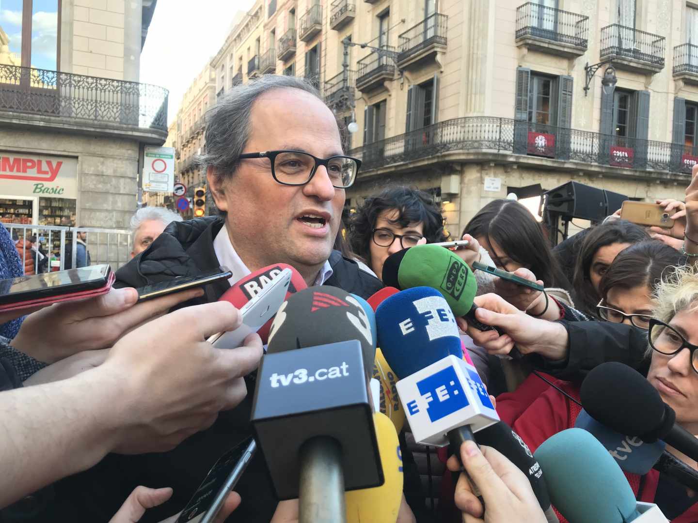 El ex presidente de Omnium Cultural y elegido candidato a la Generalitat por Puigdemont, Quim Torra.