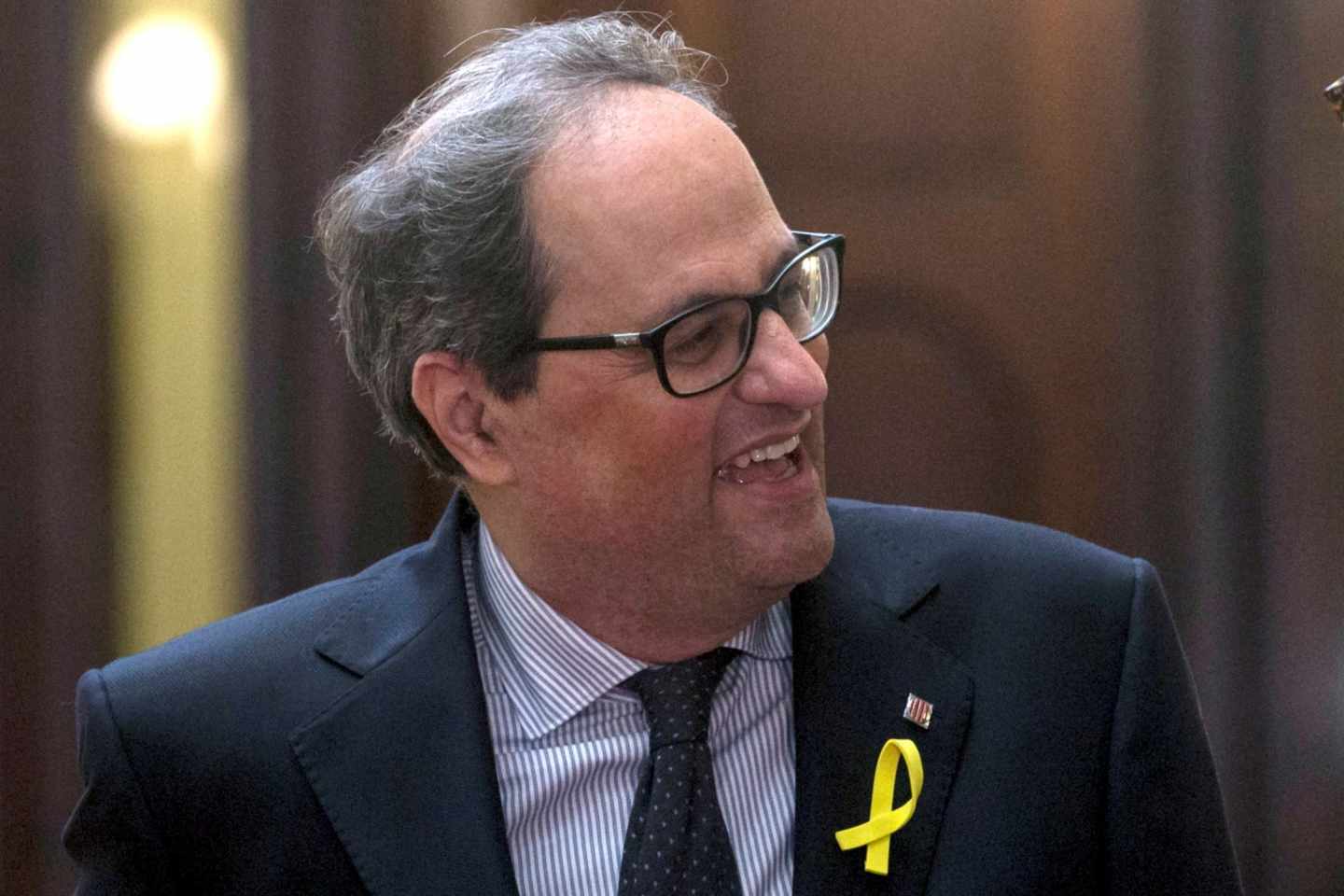 Quim Torra, en el Parlament.