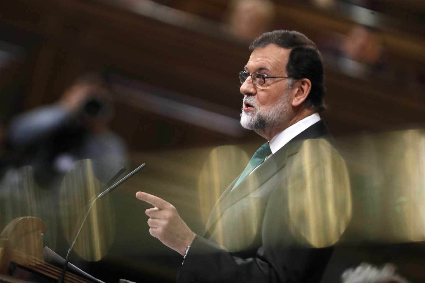 Mariano Rajoy, durante su intervención en la moción de censura.