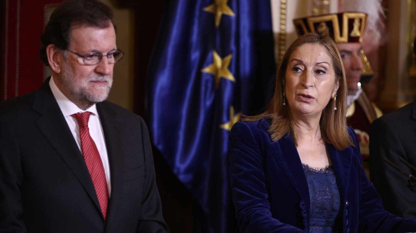 Mariano Rajoy y la presidenta del Congreso de los Diputados, Ana Pastor.