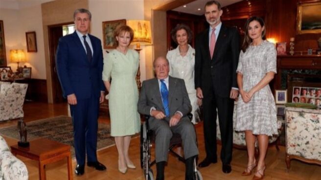 La Reina Sofía, el Rey Juan Carlos, el Rey Felipe y la Reina Letizia.