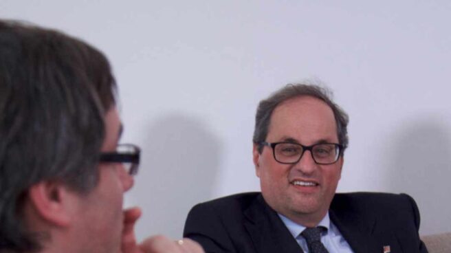 torra_puigdemont Quim Torra y Carles Puigdemont, este jueves en Berlín.