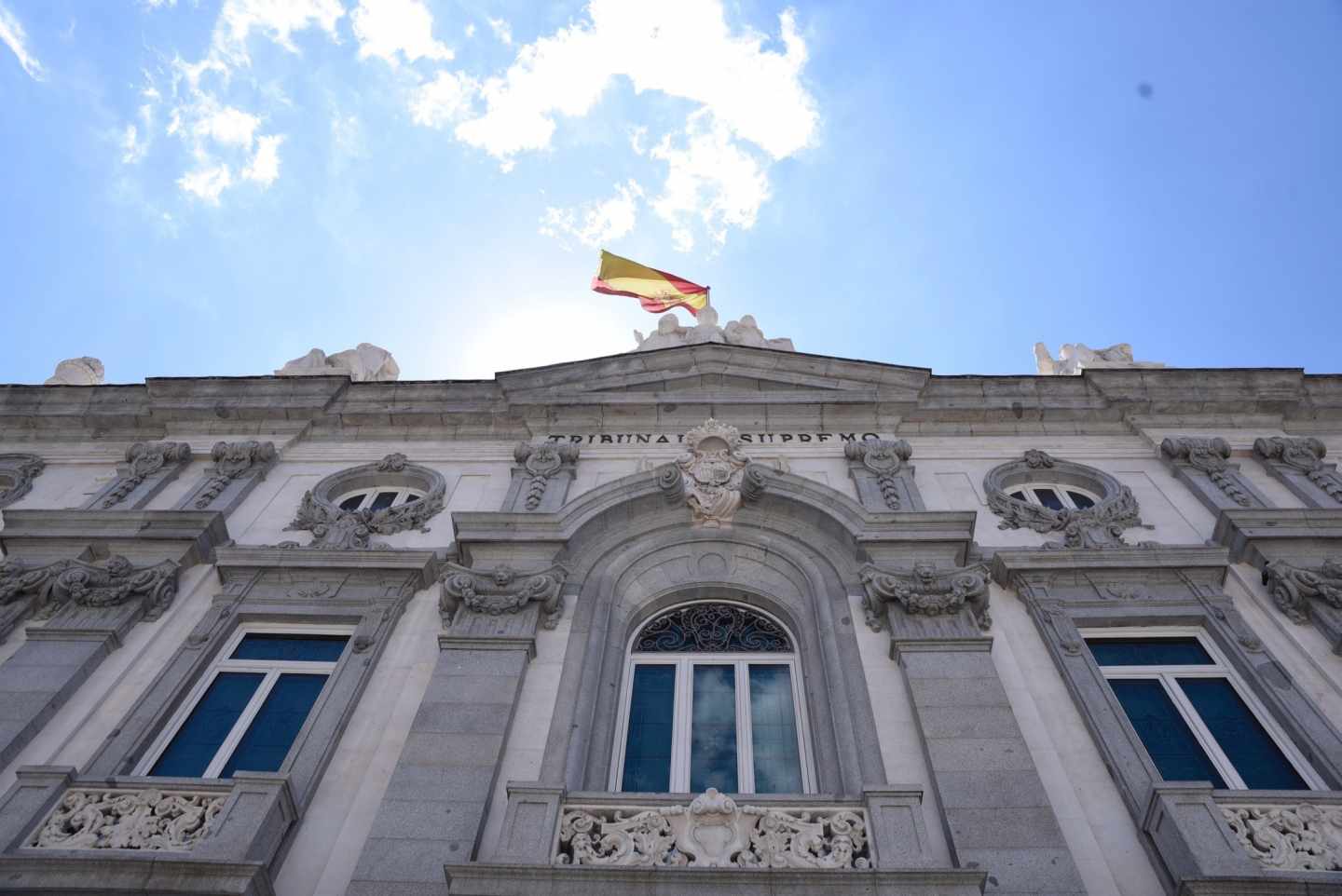 Vista de la fachada del Tribunal Supremo.