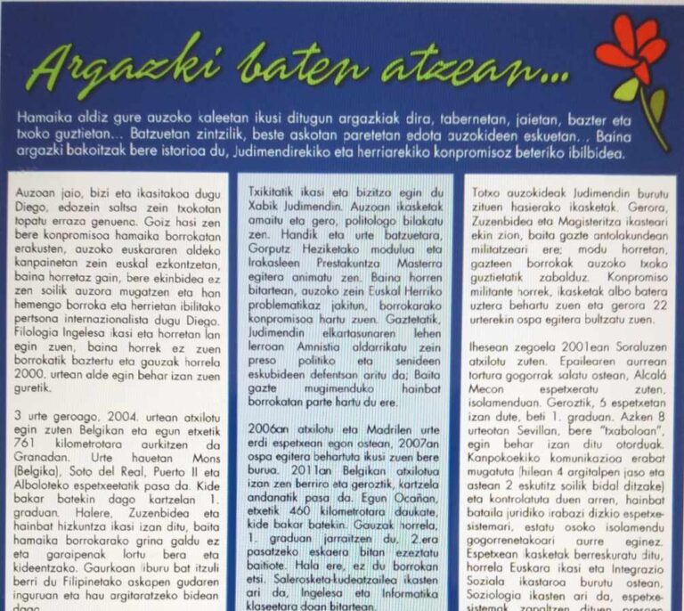 Retiran el homenaje al asesino de Fernando Buesa y su escolta en Vitoria