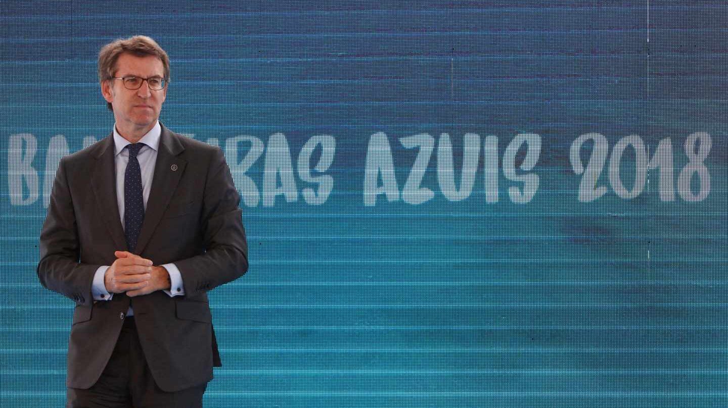 Alberto Núñez Feijóo, durante un acto institucional.