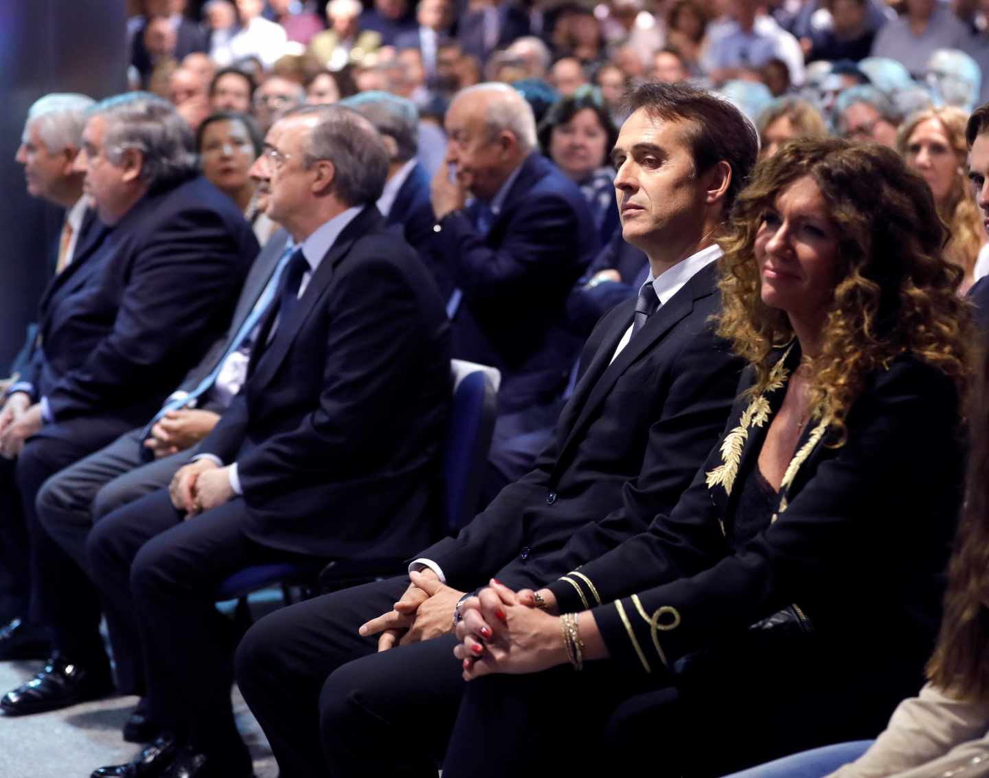 Julen Lopetegui y Florentino Pérez.