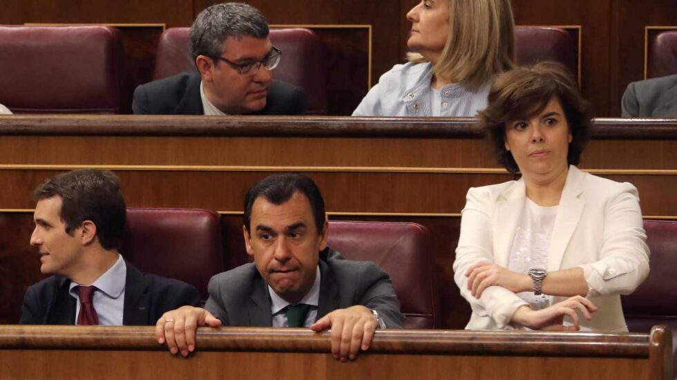 Casado junto a Maillo y Santamaría en el Congreso