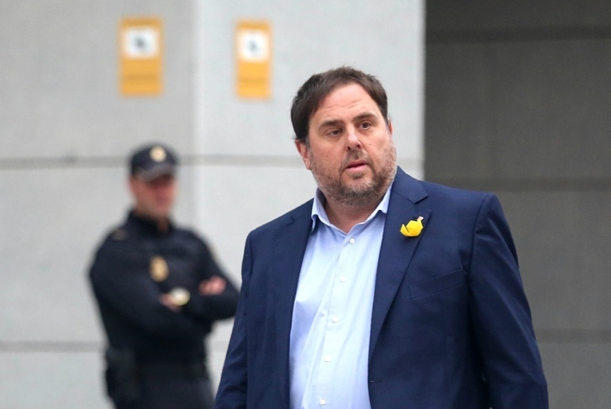 Oriol Junqueras, dirigiénseo a la Audiencia Nacional.