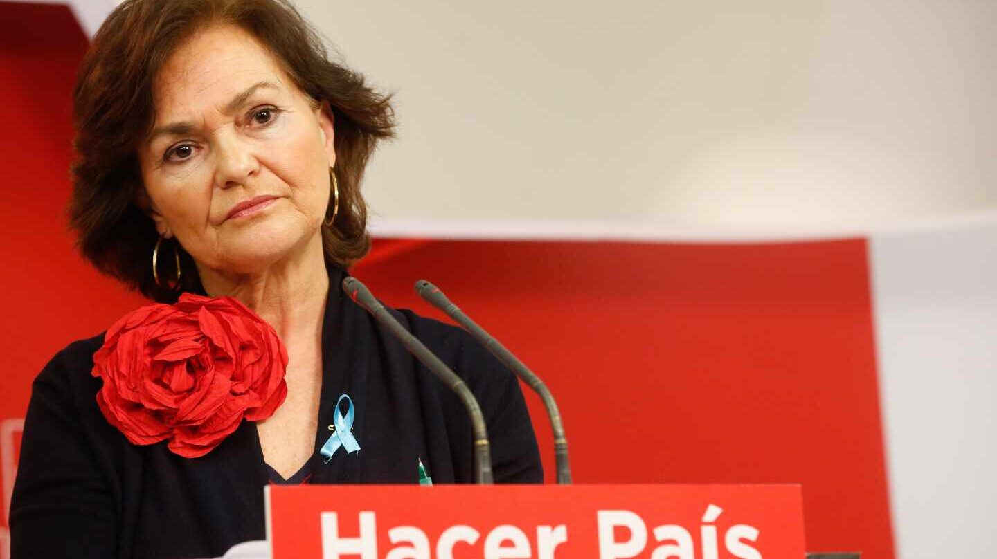 Carmen Calvo, vicepresidenta del Gobierno y ministra de Presidencia, Relaciones con las Cortes e Igualdad.