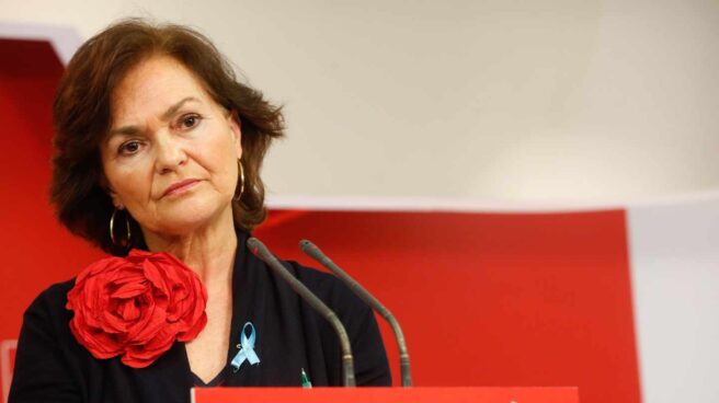 Carmen Calvo, vicepresidenta del Gobierno y ministra de Presidencia, Relaciones con las Cortes e Igualdad.