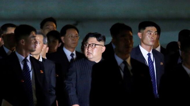 Kim Jong-un en Singapur El líder norcoreano, Kim Jong-un, en un paseo nocturno por Singapur.