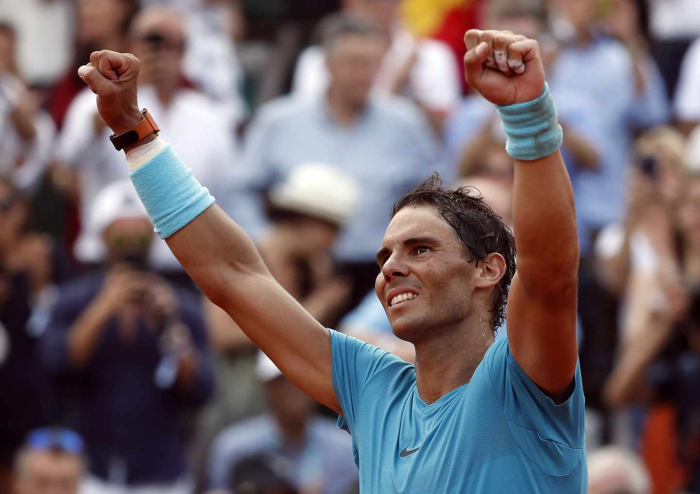 Rafa Nadal, tras ganar su undécimo título de Roland Garros.