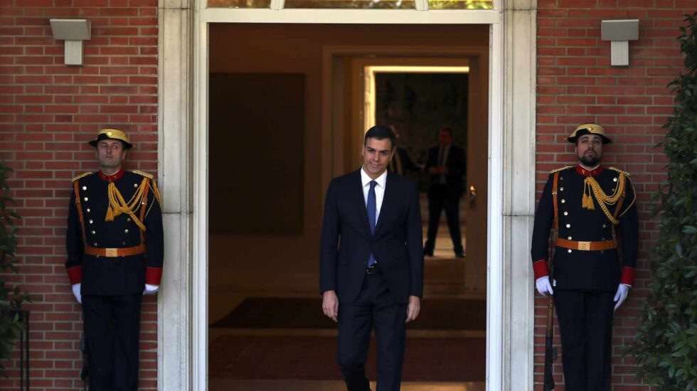 Pedro Sánchez, en La Moncloa.