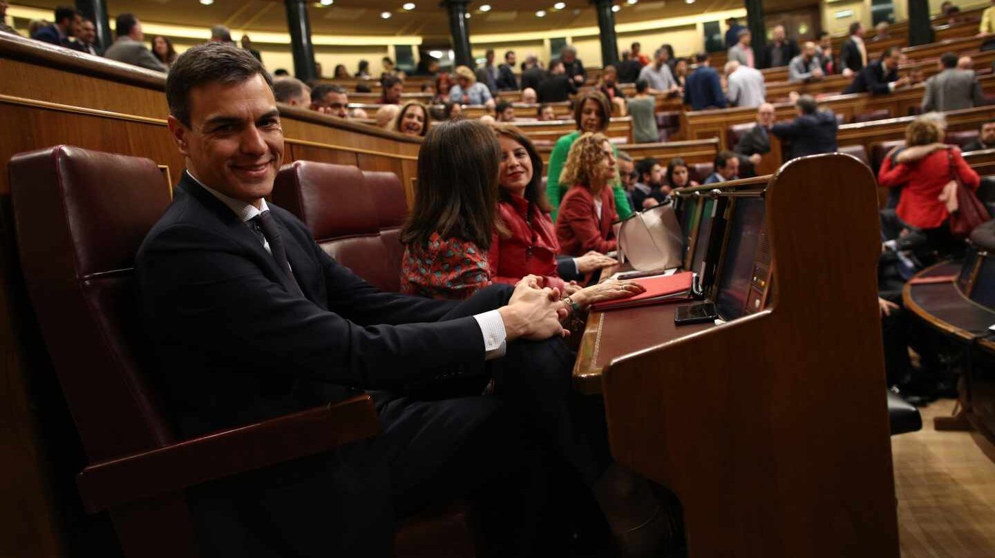 Pedro Sánchez, en el Congreso de los Diputados.