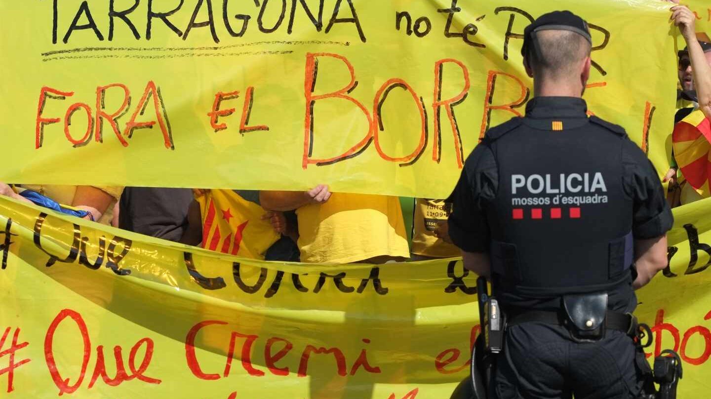 Manifestación contra el Rey en Tarragona.