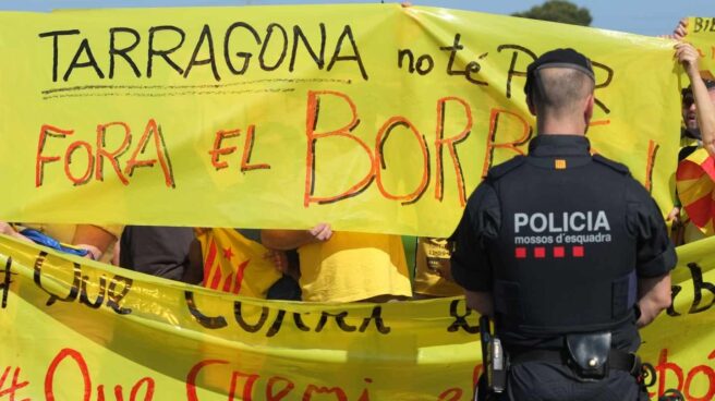 Manifestación contra el Rey en Tarragona.