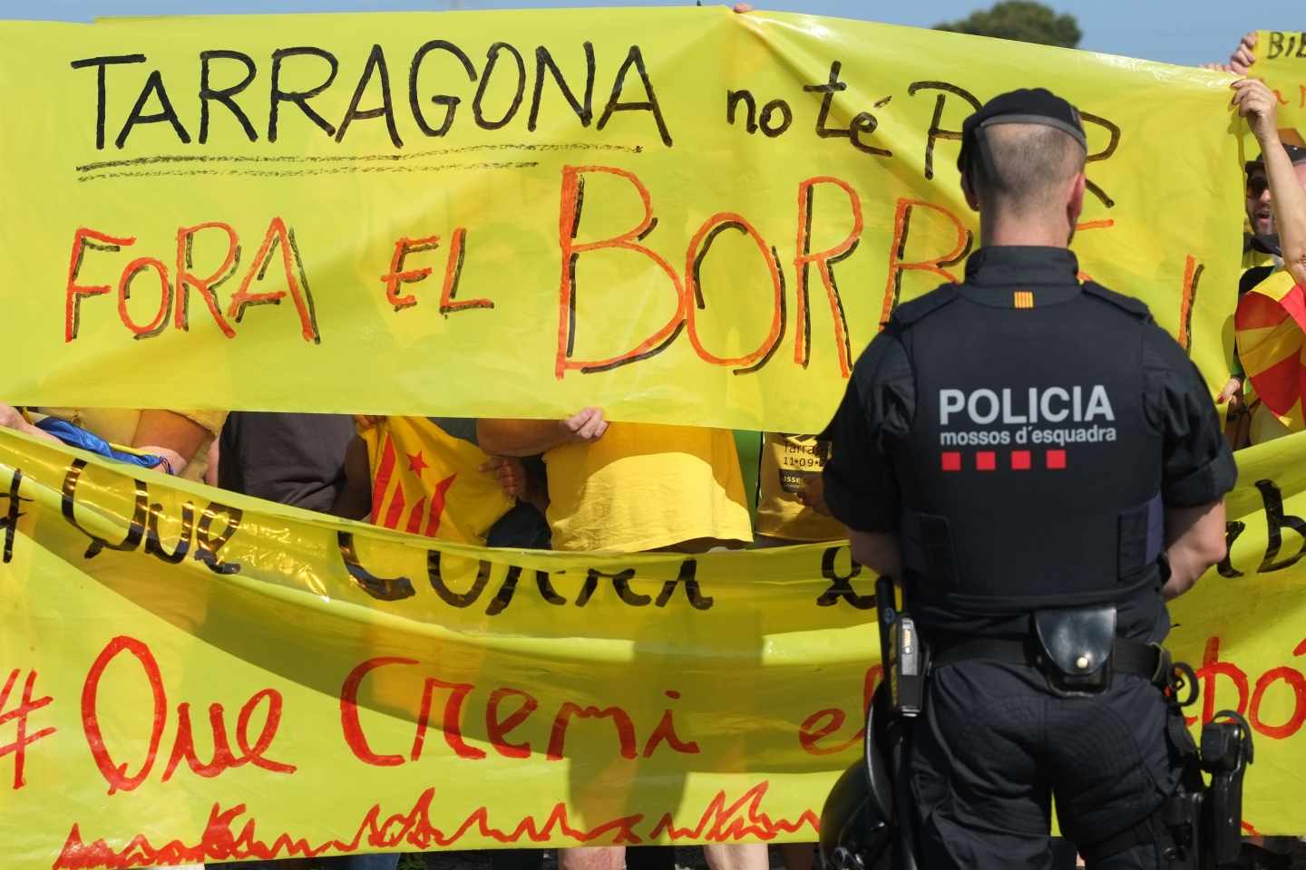 Manifestación contra el Rey en Tarragona.