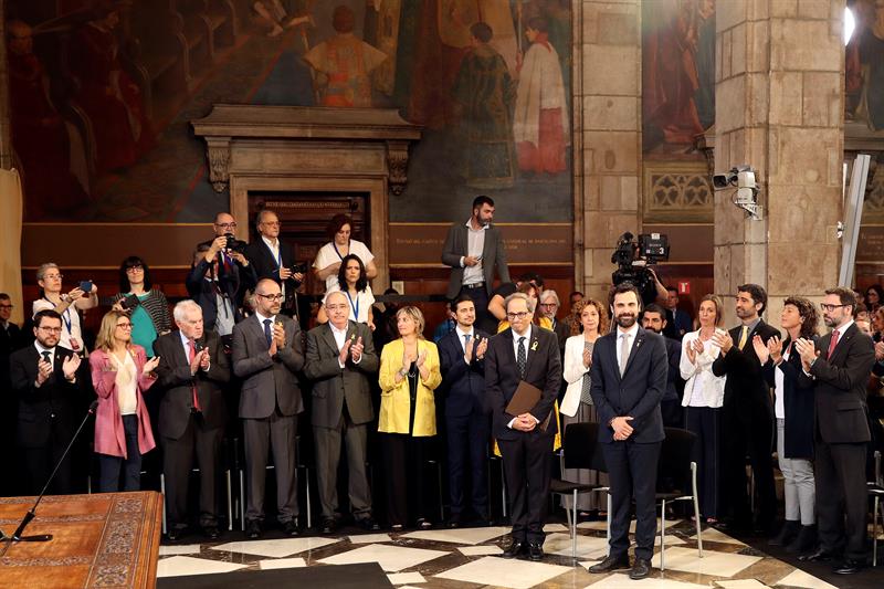 Torra, a Sánchez: "Tomemos riesgos y negociemos de Gobierno a Gobierno"