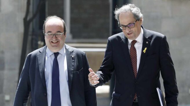 Torra e Iceta ponen las bases de la reunión con Pedro Sánchez en un encuentro cordial