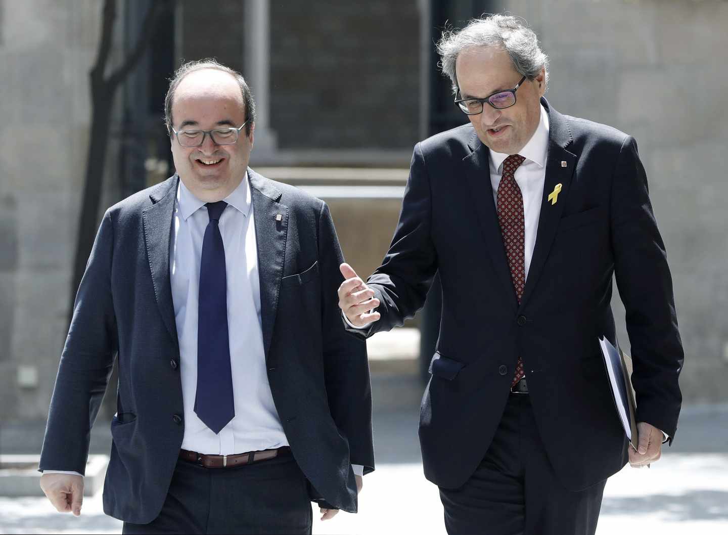 Torra e Iceta ponen las bases de la reunión con Pedro Sánchez en un encuentro cordial