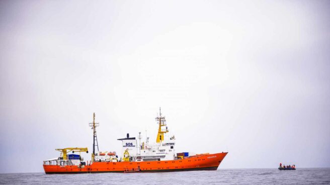 El barco Aquarius de la ONG francesa SOS Méditerranée.