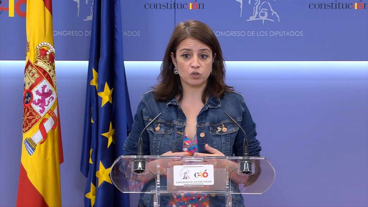 Adriana Lastra, portavoz del PSOE en el Congreso.