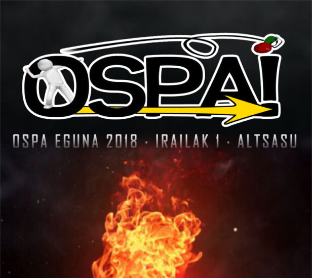 Cartel anunciador del 'Ospa Eguna' en Alsasua para el 1 de septiembre.