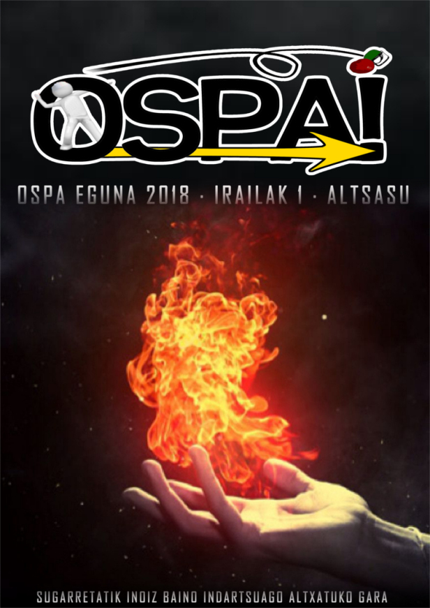 Cartel anunciador del 'Ospa Eguna' en Alsasua para el 1 de septiembre.