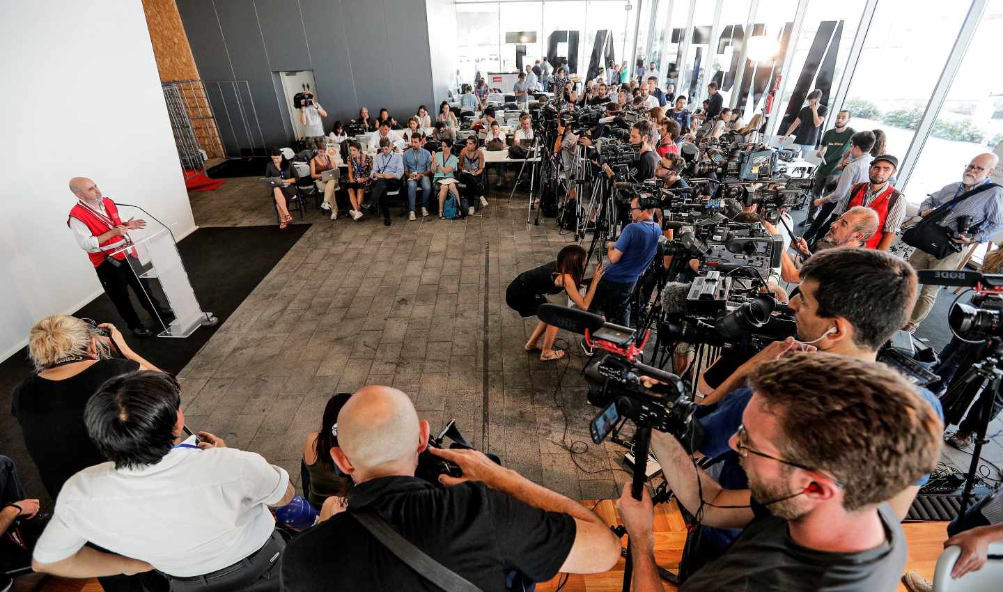 Rueda de prensa sobre acogida del Aquarius.