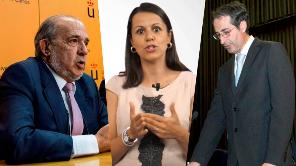 Enrique Álvarez Conde, Alicia López de los Mozos y Fernando Suárez Bilbao.