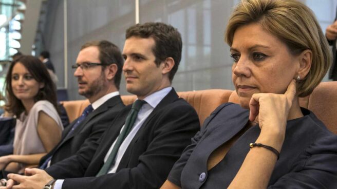 cospedal-casado Casado y Cospedal en una imagen de archivo junto a Levy y Maroto