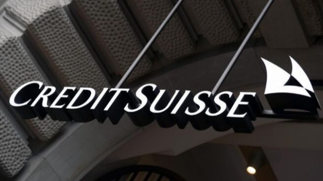 Credit Suisse Logo de Credit Suisse en Zurich.