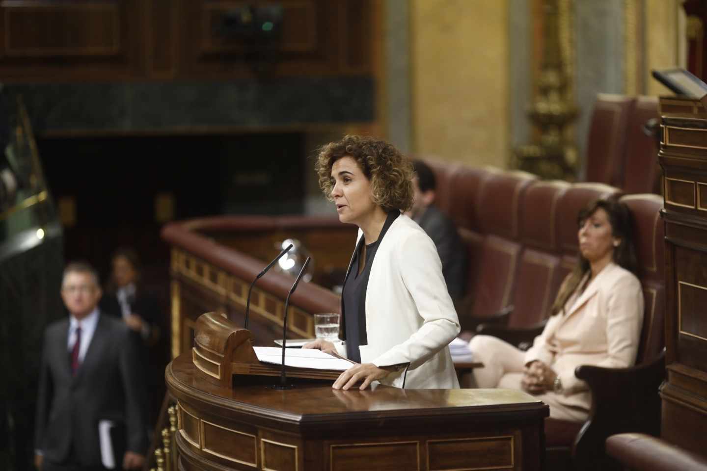 La ministra saliente de Sanidad, Dolors Montserrat.