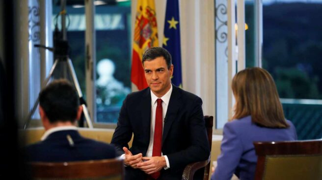 entrevista_pedro_sanchez_tve Pedro Sánchez, durante su entrevista en TVE.