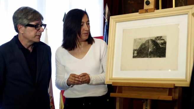 Recuperado un estampado desconocido de Goya que mezcla dos grabados de paisajes