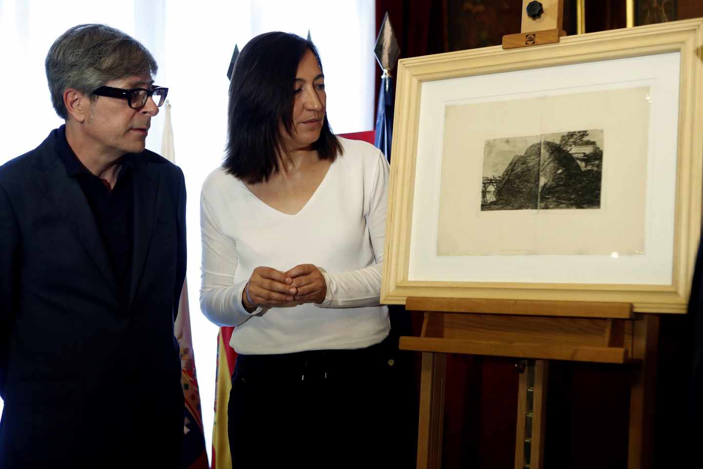 Recuperado un estampado desconocido de Goya que mezcla dos grabados de paisajes