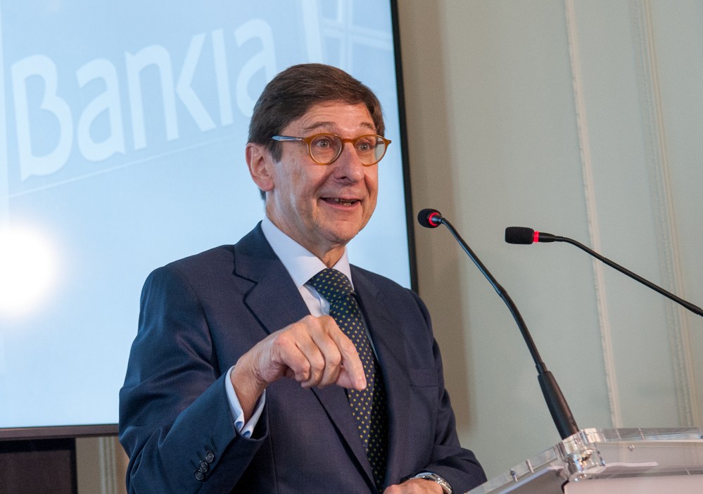 José Ignacio Goirigolzarri, presidente de Bankia, en su intervención en el Curso de Economía organizado por la APIE en la Universidad Menéndez Pelayo de Santander.