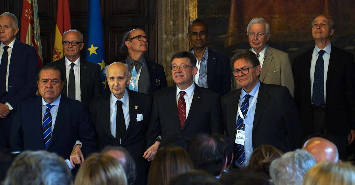 El presidente de la Fundación Rei Jaume I y el president de la Generalitat Valenciana Ximo Puig