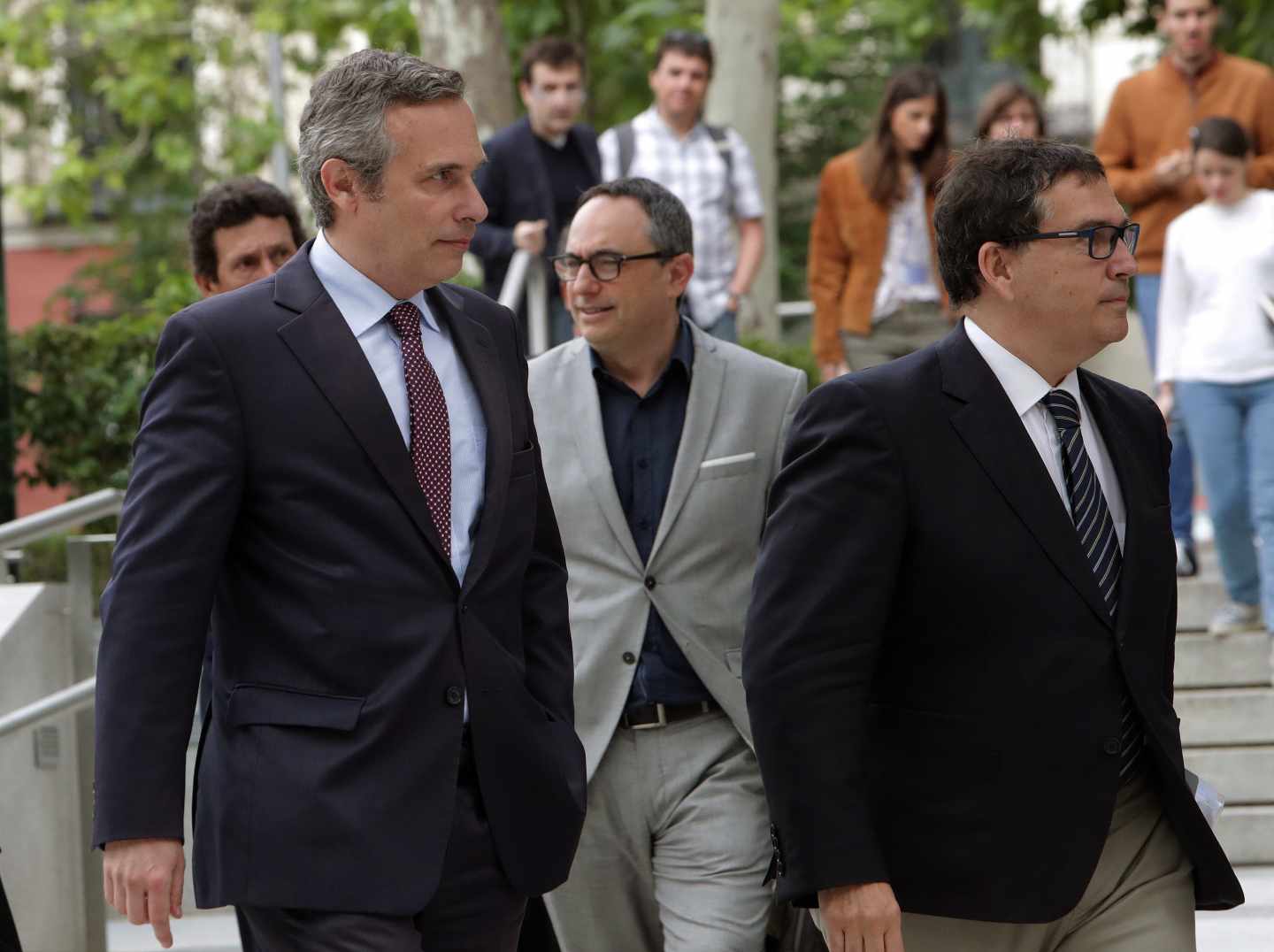 El historiador Josep Lluis Alay (i), en la Audiencia Nacional.