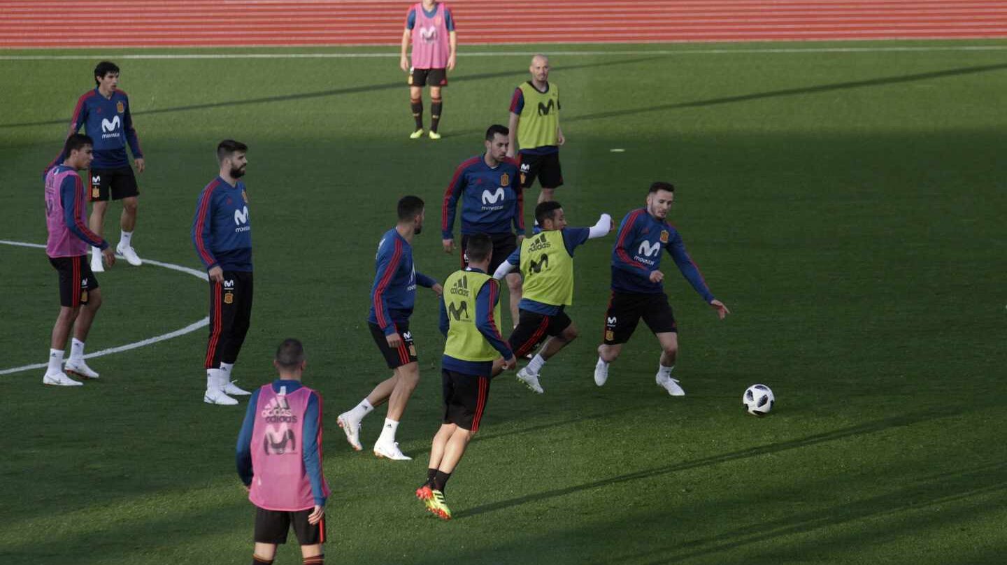 La selección entrena para el mundial de Rusia 2018.