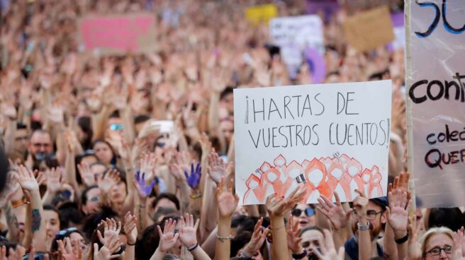 Miles de personas protestan en Madrid contra la libertad condicional de 'La Manada'