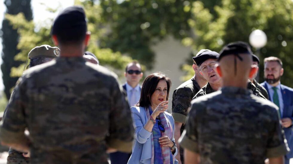 La ministra de Defensa, Margarita Robles, visita la Brigada “ Guadarrama” XI, en la base milita El Goloso.