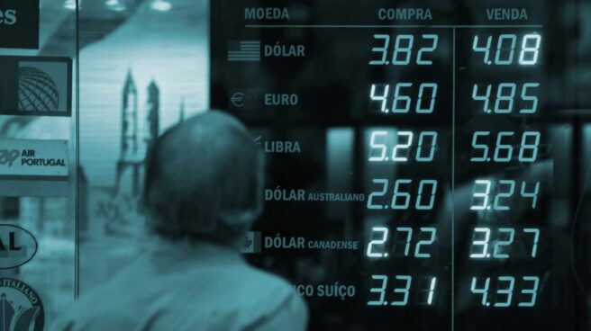 mercados_inversion Precios de compraventa de divisas en una casa de cambio.