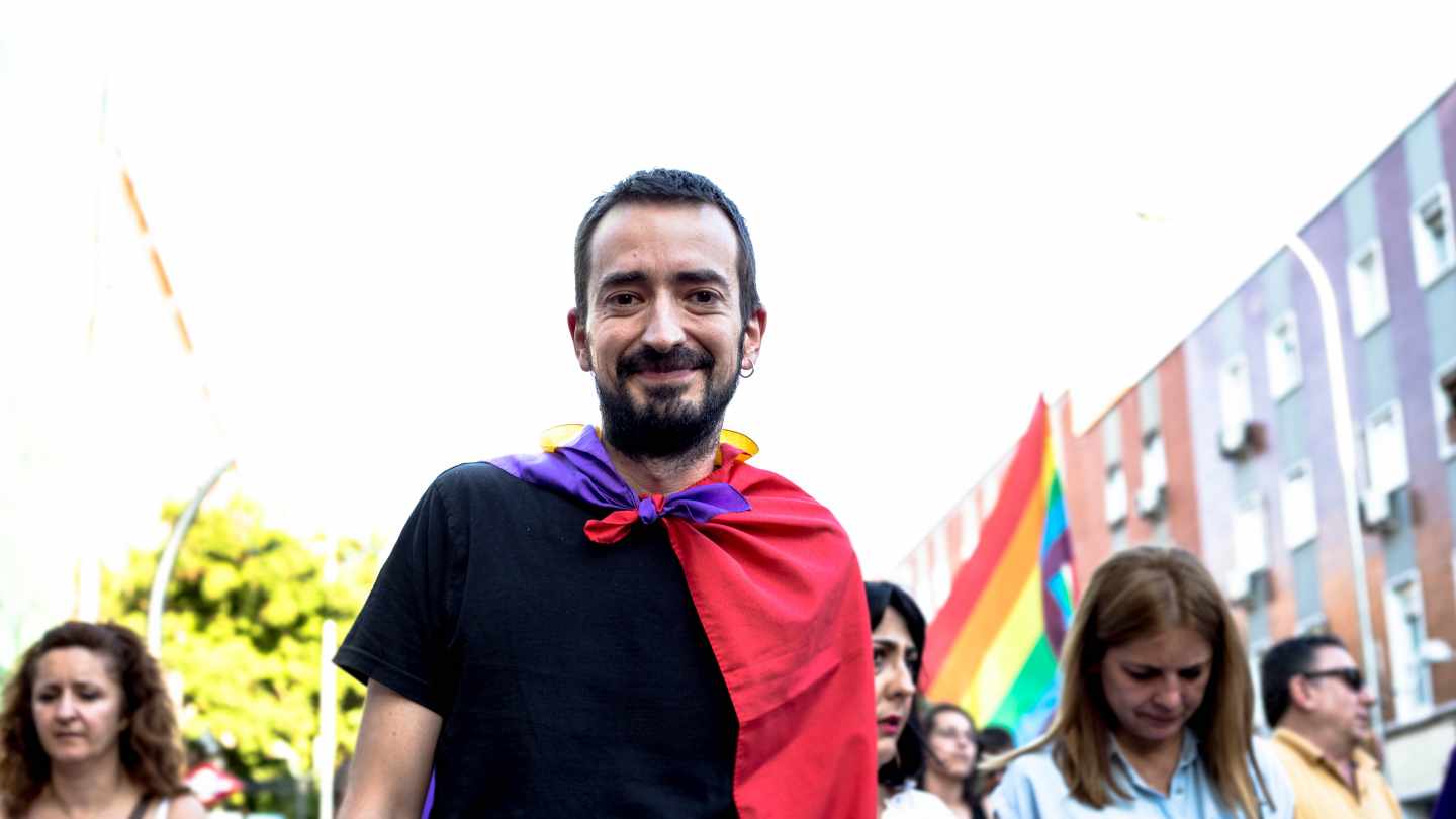 David, uno de los promotores del Orgullo en Vallecas