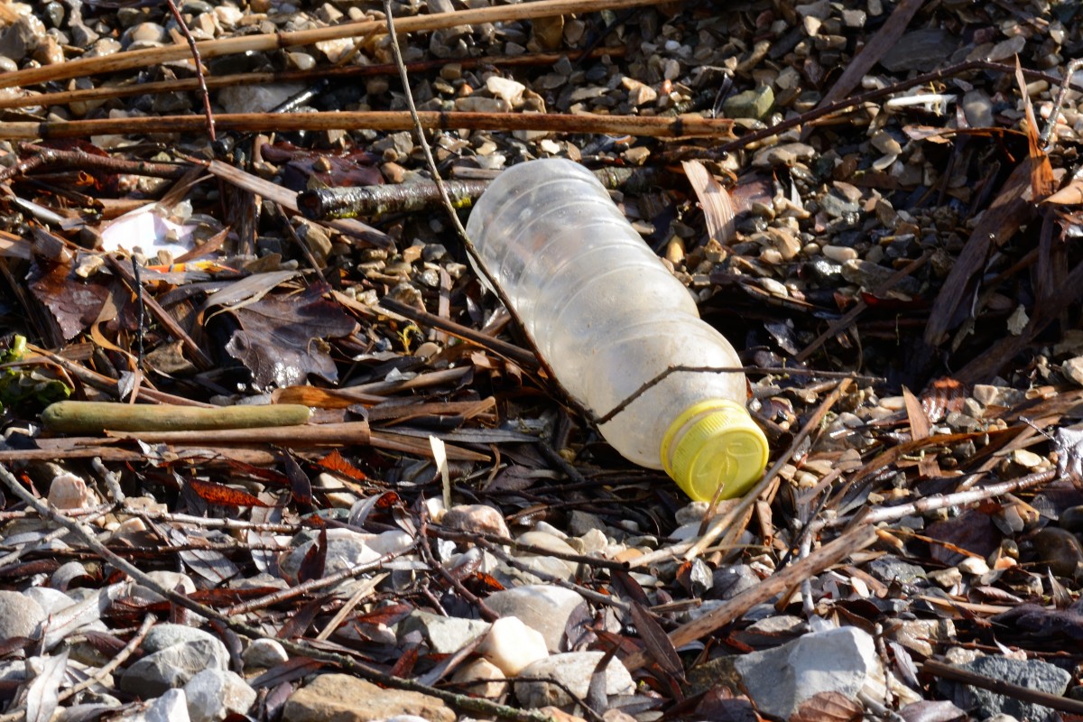 Botella de plástico de un solo uso