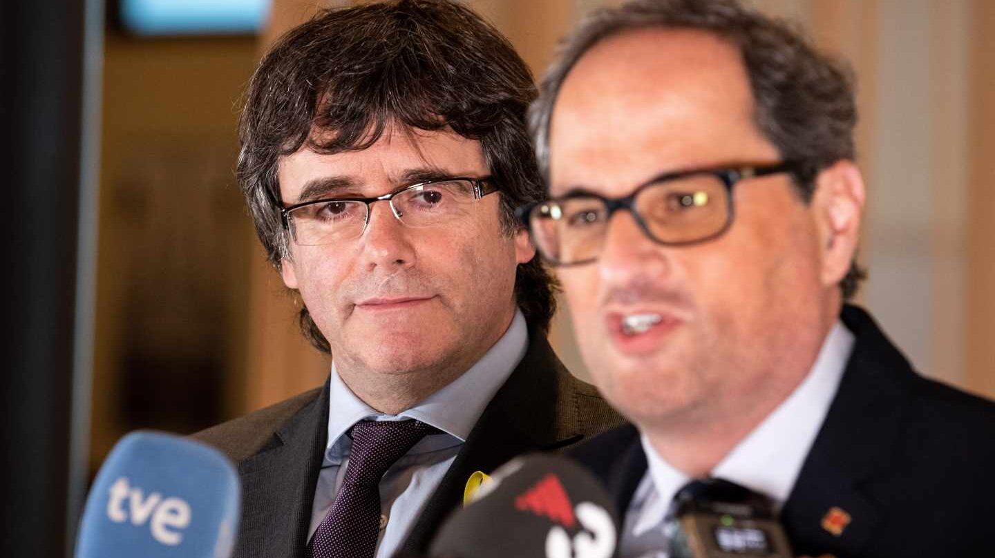Carles Puigdemont y Quim Torra.