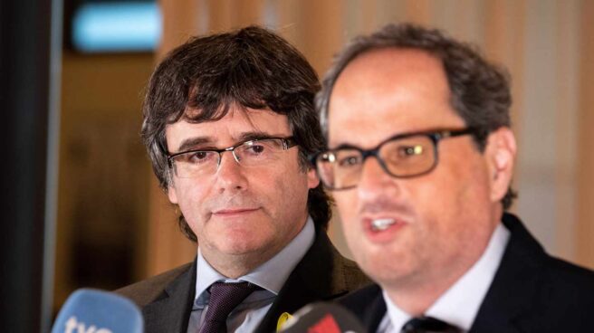 Carles Puigdemont y Quim Torra.