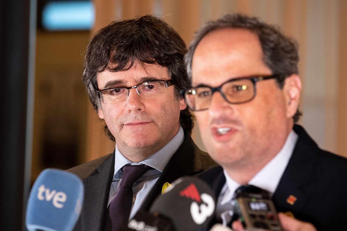 Carles Puigdemont y Quim Torra.