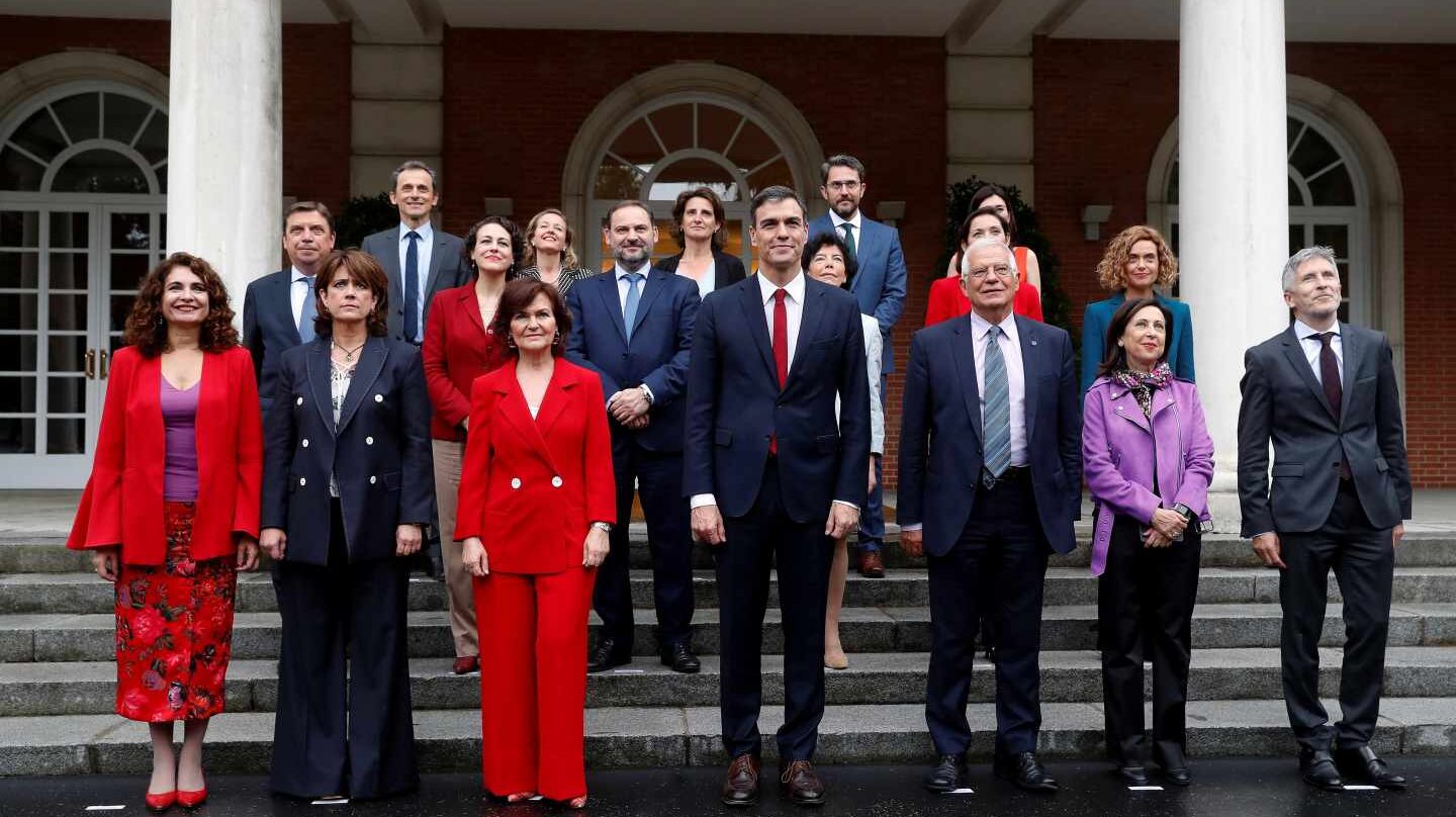 El nuevo Gobierno de Pedro Sánchez, en la Moncloa.